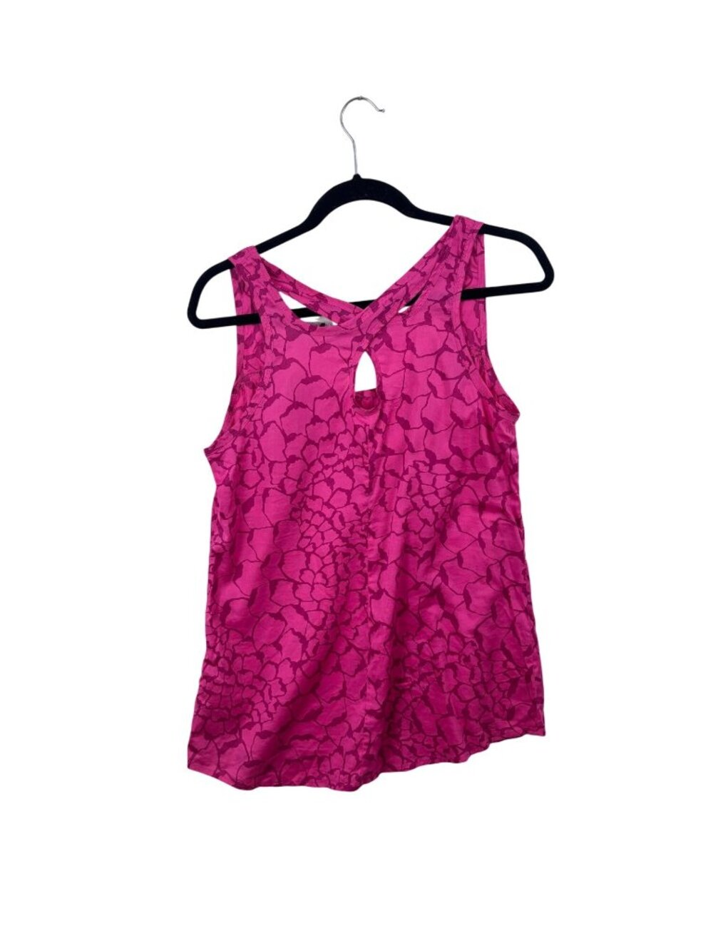 ✨3/$30 The North Face Womens Pink Patterned Tank Top M Keyhole Back - Picture 3 of 4